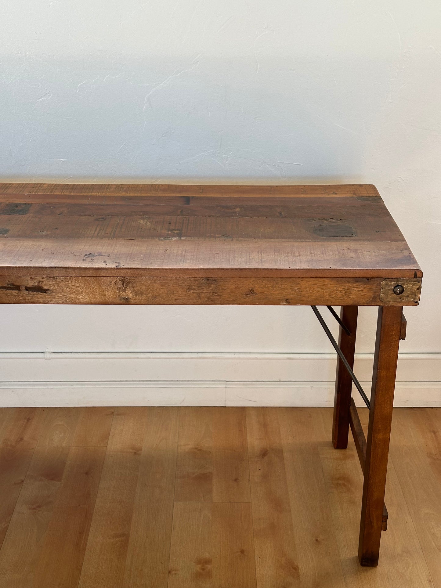 Reclaimed Folding Wood Table