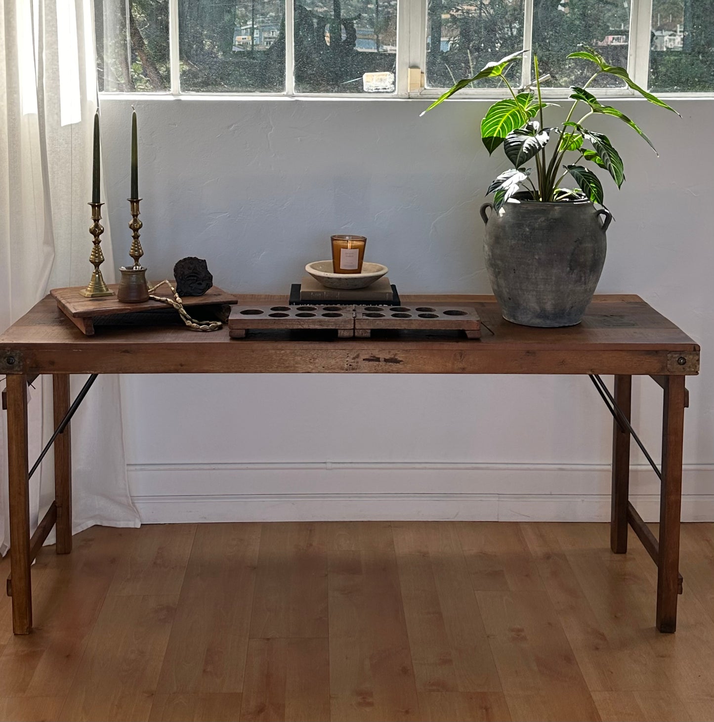 Reclaimed Folding Wood Table