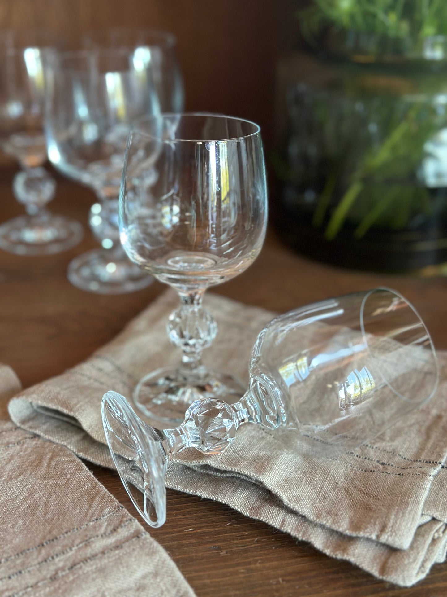 French Crystal Wine Glasses