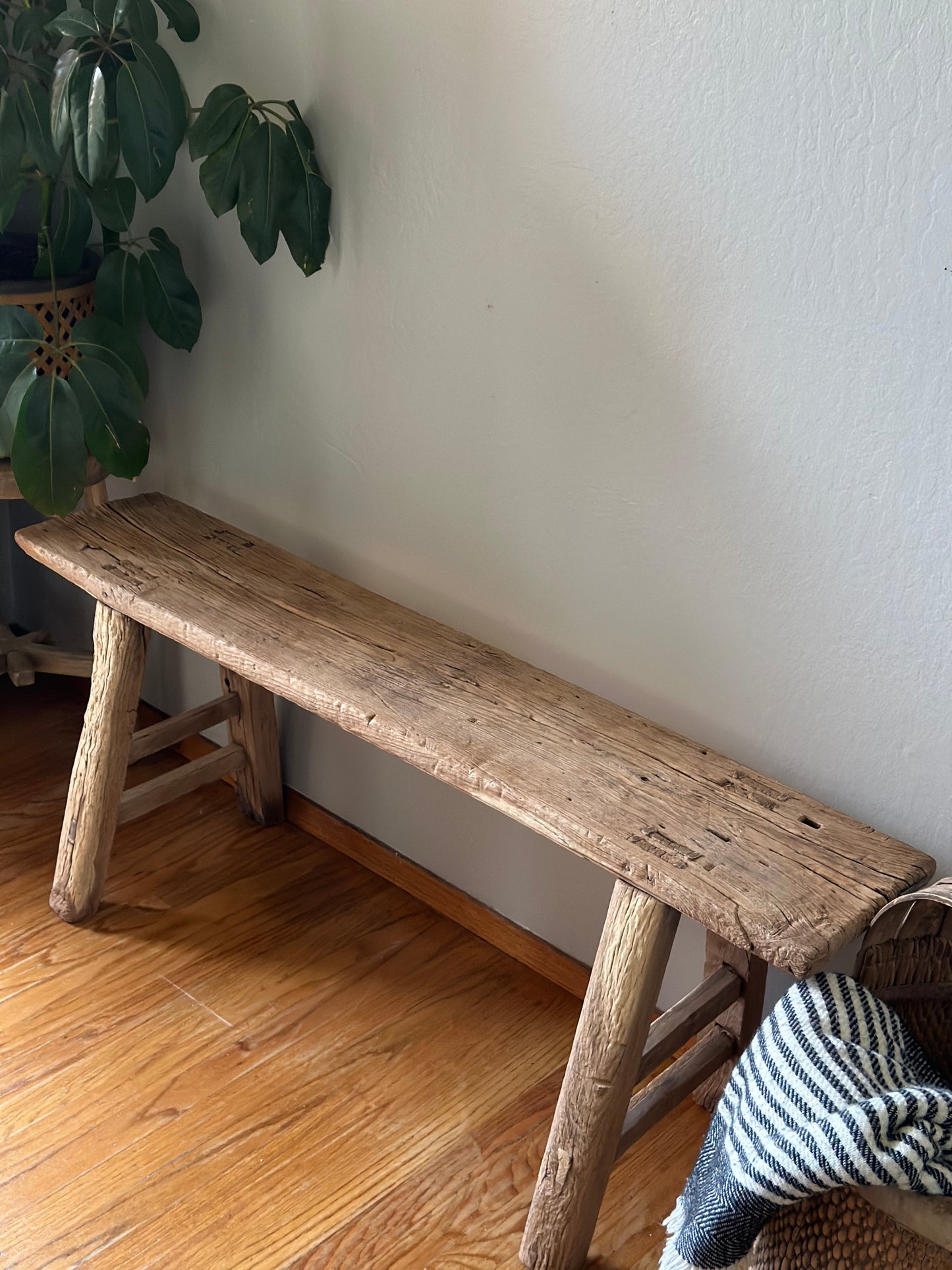 Vintage Reclaimed Wide Wood Bench