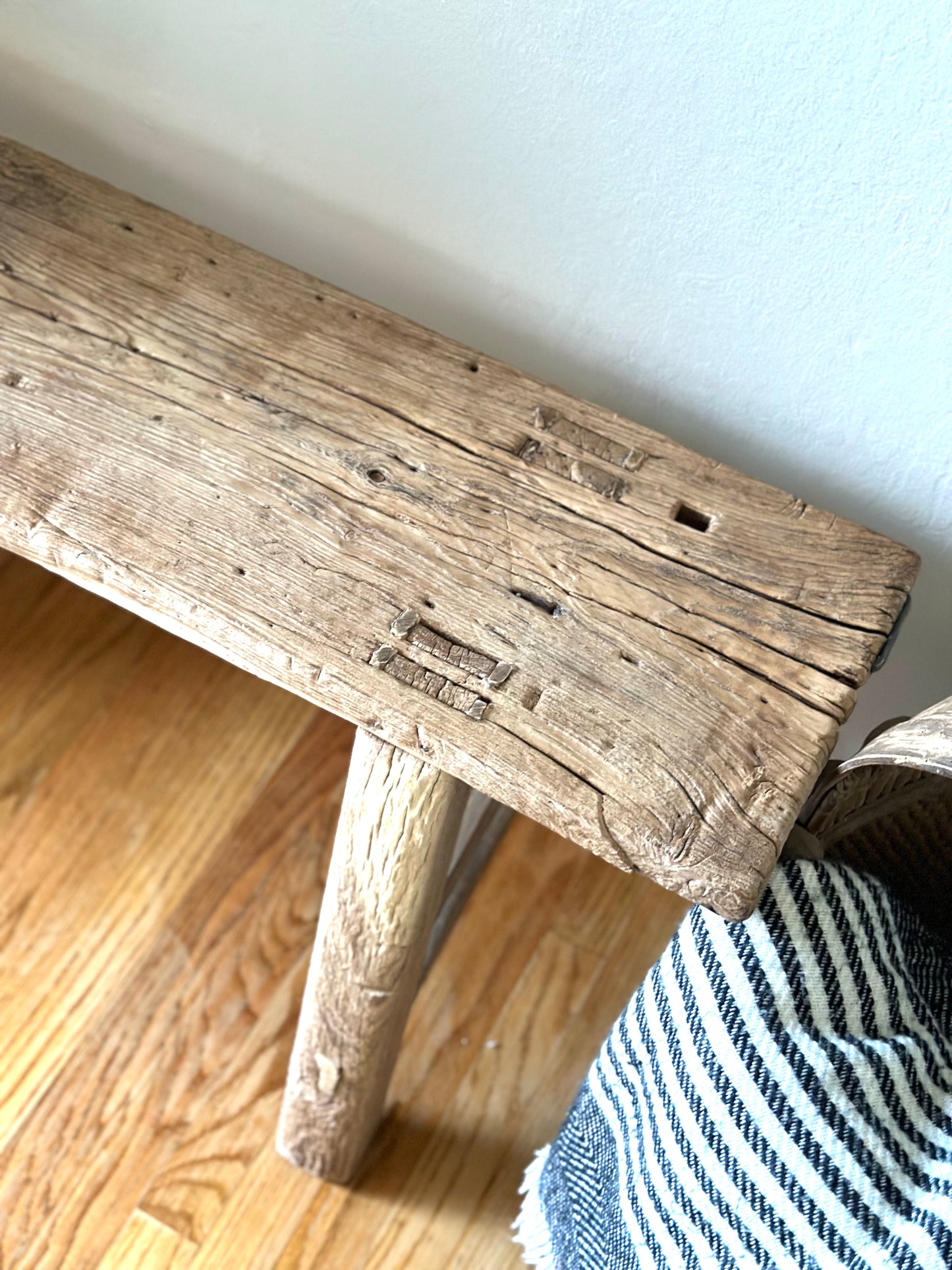 Vintage Reclaimed Wide Wood Bench