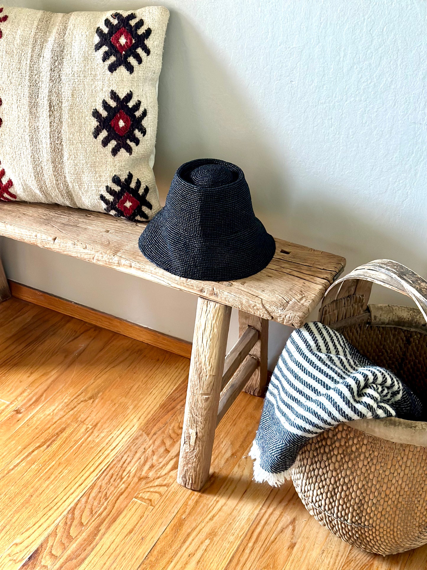 Vintage Reclaimed Wide Wood Bench