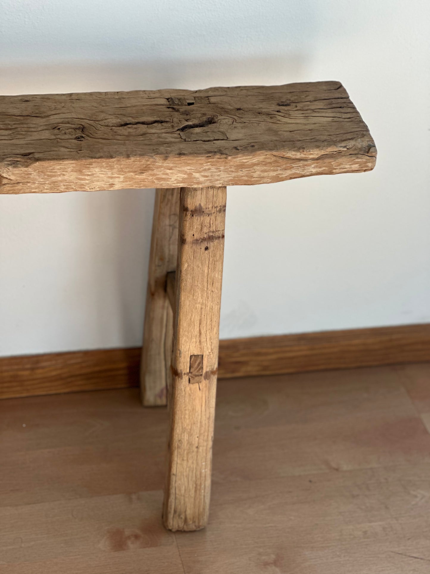 Reclaimed Elm Wood Bench