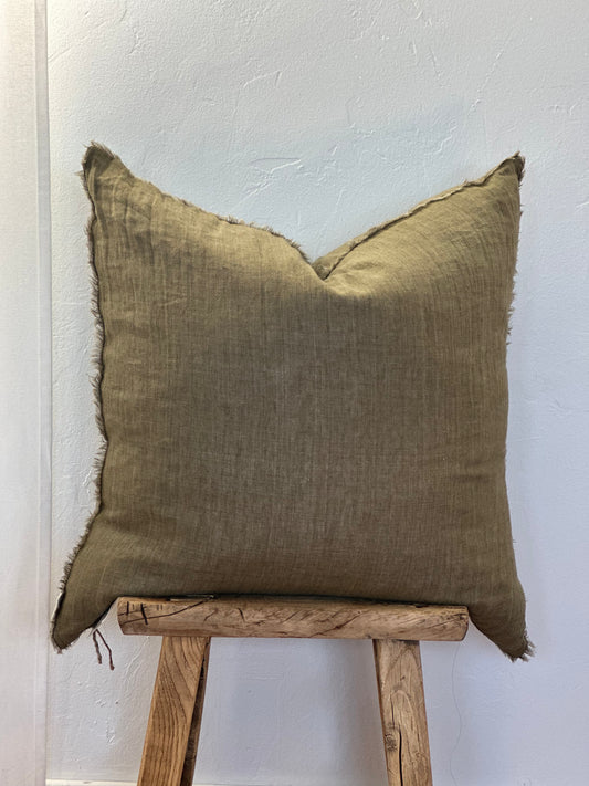 Belgian Linen Pillow- Shadow