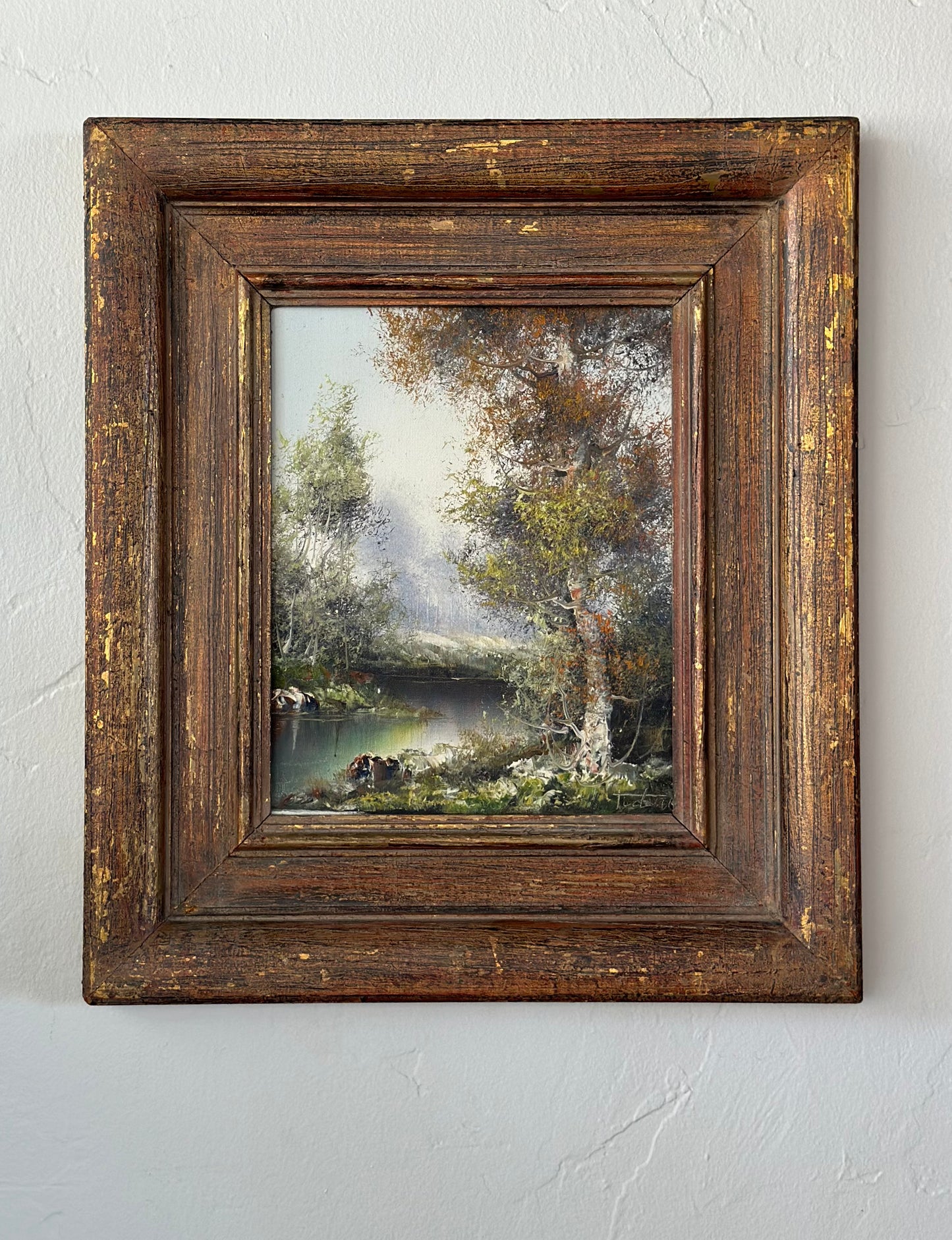 Pair of Vintage Landscape Oil Paintings